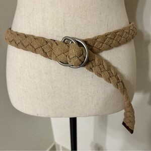 J Crew Braided Tan Belt SZ  L